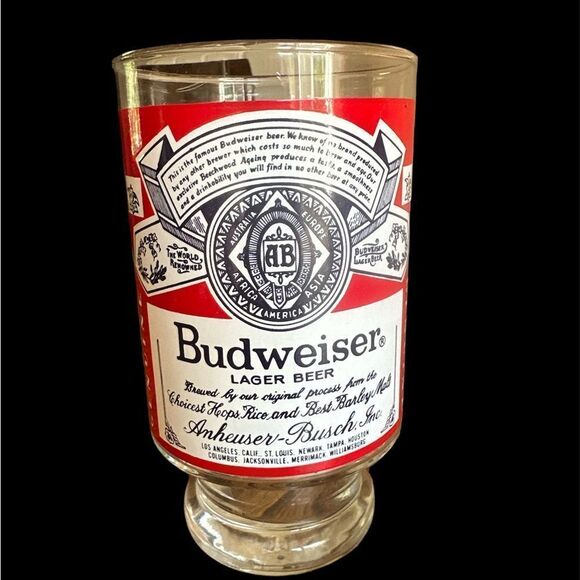 Budweiser Other - Giant Collector Antique Vintage 1970’s Budweiser bar ware 32oz Lager